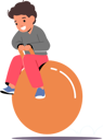 پیش‌نمایش فایل baby-boy-jump-on-fitball-7933453 از پک بچه‌ها / کودکانه
