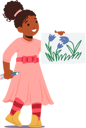 پیش‌نمایش فایل black-girl-holding-drawings-7933433 از پک بچه‌ها / کودکانه