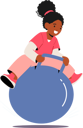 پیش‌نمایش فایل black-girl-jumping-on-fitness-ball-7933452 از پک بچه‌ها / کودکانه