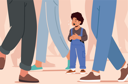 پیش‌نمایش فایل little-child-get-lost-in-public-place-7933461 از پک بچه‌ها / کودکانه