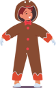 پیش‌نمایش فایل child-in-gingerbread-costume-7933259 از پک کودکان