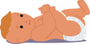 پیش‌نمایش فایل cute-newborn-baby-lying-on-floor-and-playing-with-leg-7933270 از پک کودکان