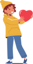 پیش‌نمایش فایل little-boy-holding-heart-in-hands-7933237 از پک کودکان