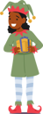 پیش‌نمایش فایل little-child-in-elf-christmas-costume-7933258 از پک کودکان