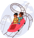 پیش‌نمایش فایل little-kids-characters-riding-roller-coaster-in-amusement-park-7933234 از پک کودکان