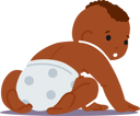 پیش‌نمایش فایل newborn-african-baby-wear-diaper-sitting-on-floor-rear-view-isolated-on-white-background-cute-innocent-black-child-7933271 از پک کودکان