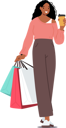 پیش‌نمایش فایل black-shopaholic-girl-with-coffee-cup-and-purchases-in-bags-7932765 از پک افراد و سرگرمی‌ها
