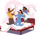 پیش‌نمایش فایل family-fight-on-pillows-7932737 از پک افراد و سرگرمی‌ها