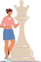 پیش‌نمایش فایل female-stand-at-chess-queen-7932751 از پک افراد و سرگرمی‌ها