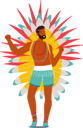 پیش‌نمایش فایل man-wearing-festival-costume-with-feathers-dancing-at-carnival-in-rio-de-janeiro-7932734 از پک افراد و سرگرمی‌ها