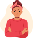 پیش‌نمایش فایل angry-female-character-7920346 از پک افراد و پزشکی
