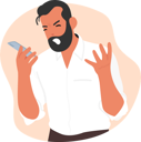 پیش‌نمایش فایل angry-man-shouting-on-mobile-phone-7920344 از پک افراد و پزشکی