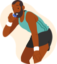 پیش‌نمایش فایل black-man-using-inhaler-due-to-asthma-attack-7920335 از پک افراد و پزشکی
