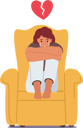 پیش‌نمایش فایل depressed-heartbroken-woman-sitting-on-armchair-7920372 از پک افراد و پزشکی
