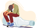 پیش‌نمایش فایل drunk-male-character-addicted-to-alcohol-7920342 از پک افراد و پزشکی