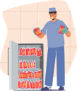 پیش‌نمایش فایل male-nurse-put-bloodbag-into-refrigerator-7920349 از پک افراد و پزشکی