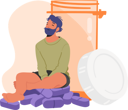 پیش‌نمایش فایل man-addicted-to-antidepressant-pills-7920377 از پک افراد و پزشکی