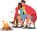 پیش‌نمایش فایل couple-sitting-near-campfire-7938958 از پک سفر