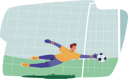 پیش‌نمایش فایل football-goalkeeper-catch-ball-in-soccer-match-7936225 از پک بازیکنان فوتبال
