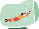 پیش‌نمایش فایل goalkeeper-catch-ball-coming-7936228 از پک بازیکنان فوتبال