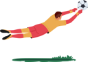 پیش‌نمایش فایل goalkeeper-catch-incoming-ball-7936234 از پک بازیکنان فوتبال