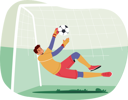 پیش‌نمایش فایل goalkeeper-leaping-to-catch-ball-7936229 از پک بازیکنان فوتبال