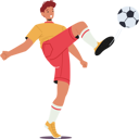 پیش‌نمایش فایل young-football-player-kick-ball-7936239 از پک بازیکنان فوتبال