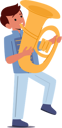 پیش‌نمایش فایل boy-play-tuba-during-parade-7933602 از پک کودکان شاد