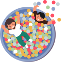 پیش‌نمایش فایل children-playing-in-pool-with-colorful-balls-7933579 از پک کودکان شاد