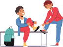 پیش‌نمایش فایل classmates-dress-at-bench-in-locker-room-7933572 از پک کودکان شاد