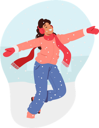 پیش‌نمایش فایل girl-enjoy-first-snowfall-7933561 از پک کودکان شاد