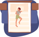 پیش‌نمایش فایل girl-lying-in-relaxed-pose-on-back-7933583 از پک کودکان شاد