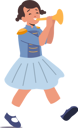 پیش‌نمایش فایل happy-girl-play-horn-during-parade-7933603 از پک کودکان شاد