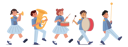 پیش‌نمایش فایل kids-band-marching-on-parade-7933604 از پک کودکان شاد