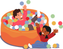 پیش‌نمایش فایل kids-play-in-pool-filled-with-colorful-balls-7933578 از پک کودکان شاد