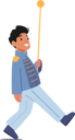 پیش‌نمایش فایل little-boy-with-stick-march-7933599 از پک کودکان شاد