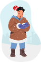 پیش‌نمایش فایل little-child-enjoy-first-snow-7933559 از پک کودکان شاد
