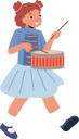 پیش‌نمایش فایل musician-girl-playing-drum-7933601 از پک کودکان شاد