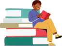پیش‌نمایش فایل boy-getting-knowledge-by-reading-book-7933524 از پک خانواده و کودکان