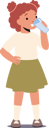 پیش‌نمایش فایل girl-drinking-water-from-cup-7933492 از پک خانواده و کودکان