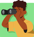 پیش‌نمایش فایل little-spy-looking-through-binoculars-7933516 از پک خانواده و کودکان