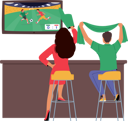 پیش‌نمایش فایل football-fan-enjoying-match-at-nightclub-7936373 از پک ورزشی