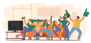 پیش‌نمایش فایل group-of-happy-fans-cheering-for-their-team-victory-7936367 از پک ورزشی