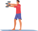 پیش‌نمایش فایل man-training-with-dumbbell-7936354 از پک ورزشی