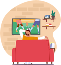 پیش‌نمایش فایل soccer-fan-watching-football-match-on-tv-7936358 از پک ورزشی