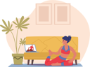 پیش‌نمایش فایل woman-learning-yoga-pose-online-7936347 از پک ورزشی