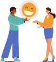 پیش‌نمایش فایل girl-giving-positive-review-7937631 از پک تچنولوگیس