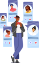 پیش‌نمایش فایل man-using-online-dating-service-app-7937622 از پک تچنولوگیس