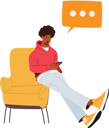 پیش‌نمایش فایل black-teenager-using-smartphone-7937927 از پک فناوری‌های مدرن