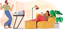پیش‌نمایش فایل couple-communicating-online-7937907 از پک فناوری‌های مدرن